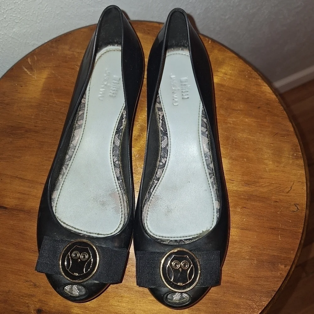 Melissa + Jason Wu Ultragirl Owl Jelly Flats Size 8